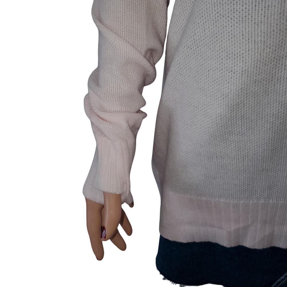 NEW Lululemon Sz 10 Sincerely Yours Sweater Cashlu Cashmere Open Back Pink Glow - Picture 4 of 12
